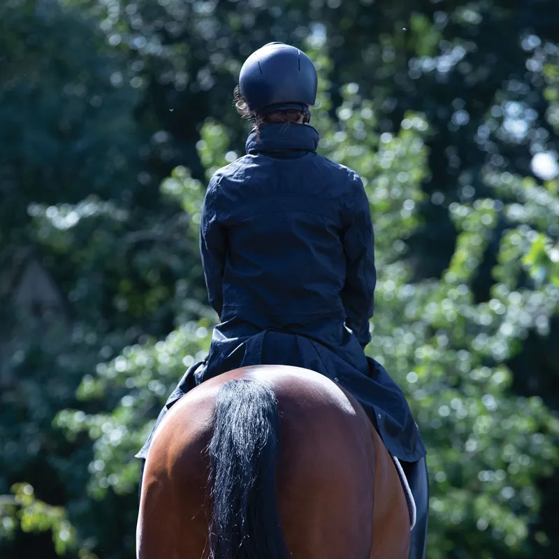 Equetech Ladies Venture Waterproof Trench Coat Navy-4
